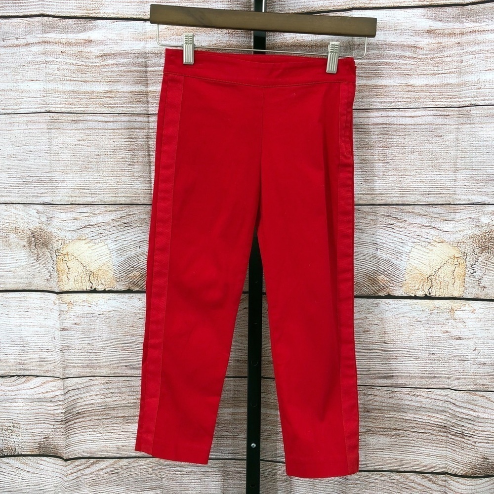 Janie and Jack Red Tuxedo Pants Size 8